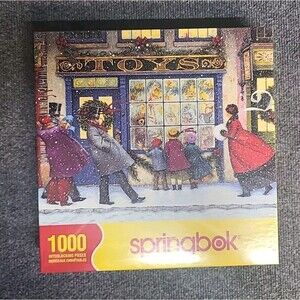 Springbok "The Toy Shoppe" 1000 Pc Jigsaw Puzzle Christmas - NEW Factory Sealed